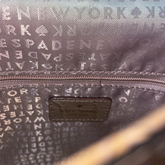 KATE SPADE Knightsbridge Doris Croc Embossed Satchel Leather Crossbody Taupe - Picture 9 of 15